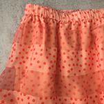 Anthropologie  Corey Lynn Calter Peach Tulle Polka Dot Mini Skirt NEW Photo 2