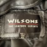 wilson's leather Wilson's Genuine Leather Women's Blazer Jacket Size XS Black Pockets Long Length Photo 7