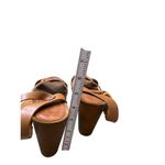 Mariella Made in Italy women’s brown leather block heels sandal shoes size 9.5 S Photo 4