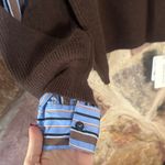 Commense 2 in 1 Ribbed Cutout Sweater size xs Brown Photo 4