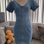 🌸AMTIOUS full zip denim dress✨ Blue Size M Photo 1