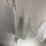 Twig & Arrow Poncho Swim Cover Thin Knit Fringe Crochet White OS Size undefined Photo 2