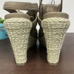 Cole Haan  Air Heath Wedge Lace Up Slingback Leather Textile Open Toe Sandal 6B Photo 4