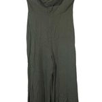 Who I Am cowl neck relaxed jumpsuit crisscross back olive green Size 10 Photo 1