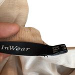 Inwear Size 8 Beaded‎ Floral Crepe Maxi Dress Beige Blush Asymmetric Fairycore Tan Photo 5