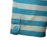 Liz Claiborne Striped Boat Neck 3/4 Sleeve Top 100% Cotton Preppy Classic Medium Photo 6