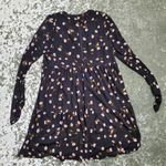 AFRM Long Sleeve Mesh Babydoll Floral Dress Black Photo 7