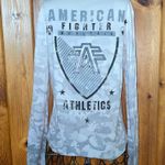 American Fighter Gray Camouflage Long Sleeve size XS BEACHWOOD Biker MMA Photo 0