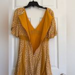 Honey Belle Dress Size Small Mustard Yellow Floral Sundress Vacation Cruise Photo 6