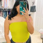 American Eagle  Tube Top Bright Green Photo 0