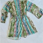 ZARA Satin printed Shorts Romper Photo 3