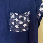 Style & Co . Stars Navy & White Layered Top Size PL Photo 6