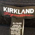 Kirkland Signature  women's Dark Navy V-Neck Sweater Photo 2