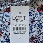 Loft  Outlet Floral Off the Shoulder Blouse, Flutter Sleeve Shirt, Women’s L Photo 12