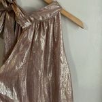 Ramy Brook  Sasha Metallic Tie-Neck Sleeveless Top Photo 10