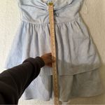 Altar'd State Alter’d State Mena Mini Dress Powder Blue Photo 3