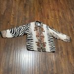Sugar Street Weavers Safari Art to Wear Tapestry Jacket Vintage Size S Photo 9