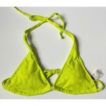 Aerie • NWT Neon Lime Green Yellow Terry Floral Bikini Top Photo 0