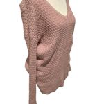 American Eagle  Outfitters Dusty Pink V-Neck Long Sleeve Sweater Size S Photo 1