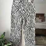 ZARA  Animal Print High Rise Straight Jeans Photo 5