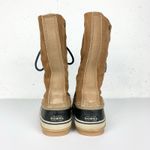 Sorel  Joan of Arctic Suede Snow Boots Brown Tall Lace Up NO FELT LINER Size 8 Photo 1