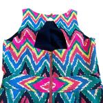 Lilly Pulitzer  Sherlyn Chevron Print Dress Sleeveless Open Back Size 4 Women's Photo 7