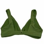 Antonio Melani NEW With Tag  Turf Green Halter Bra Ribbed Bikini Top size Small Photo 2