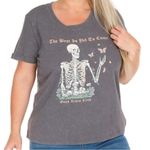 Electric Pink  Skeleton Graphic Tee Photo 0