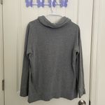 Made for life EUC women’s gray cowl neck drawstring hooded sweatshirt top medium Photo 5