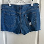 Old Navy  Blue Distressed Jean Shorts - Boyfriend Photo 2