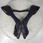 Fioni Dress Pumps Womens 8.5 Black Satin Rose Stiletto High Heels Formal Photo 9