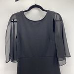 ASOS  DESIGN woven mix cape back pencil dress Christmas New Year Holiday Photo 2