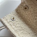 Tory Burch ELLA LOGO CREAM BOUCLE TOTE BAG LEATHER/CHAIN HANDLE NWT $698 RARE Photo 5