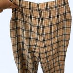 Nasty Gal Tan plaid trousers  6 NWT Photo 1