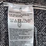 Banana Republic Black and White Plaid Mock Neck Sweater Size XL Plaid Pullover Photo 6