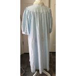 Vintage Lynn Blue Floral Lace Collar Moo Moo Dress Photo 5