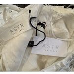 NWT ASTR the Label Joyce Linen Blend Lace Midi Dress Size Small White Photo 6