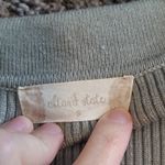 Altar'd State  MOSS GREEN RIBBED KNIT V NECK CROPPED SWEATER TOP SMALL Photo 9