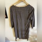 Macy's dress Season mini belted dress Size M Viscoses 3/4 sleeves lightweight Photo 14