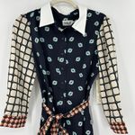 Eliza J NWT  Geo Print Belted Shirtdress Collar Midi Button Closure Bold Photo 3