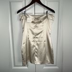 Altar'd State  Lightweight Satin Strapless Mini Dress NWT M Photo 3