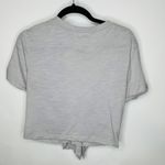 Wasabi + Mint Gray Front Knot Cropped T Shirt Top Sz Medium Photo 1