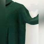 Jeanne pierre  Turtleneck Sweater Preppy Cotton Knit Dark Green Cozy Size S M Photo 4