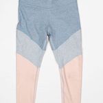 Outdoor Voices  Tricolor Spring 7/8 Crop High Waisted Athletic Work Out Leggings  Photo 0