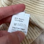 Boutique cream off white boho Ruffle Sweater Tank Top size small Photo 5