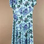 Blair  Size Small Floral Cottagecore Pleat Ruffle Multi Print Summer Dress Modest Photo 1