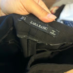 ZARA  Black Crochet Ankle Pants Photo 3