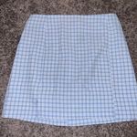 SheIn  Light Blue Checkered Mini Skirt Photo 0