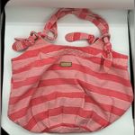 United Colors Of Benetton Striped Rare Vintage  X-Large Cotton Beach Bag Handbag Photo 2