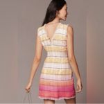 Maeve Anthropologie Tweed yellow Pink Ombre Mini Dress Sz 8 Photo 3